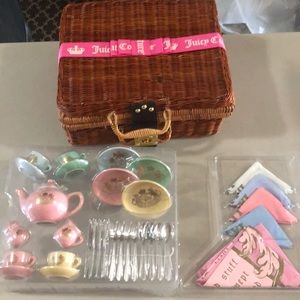 Juicy couture rare Tea Party Picnic basket